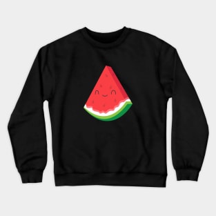 Kawaii happy watermelon slice t-shirt Crewneck Sweatshirt